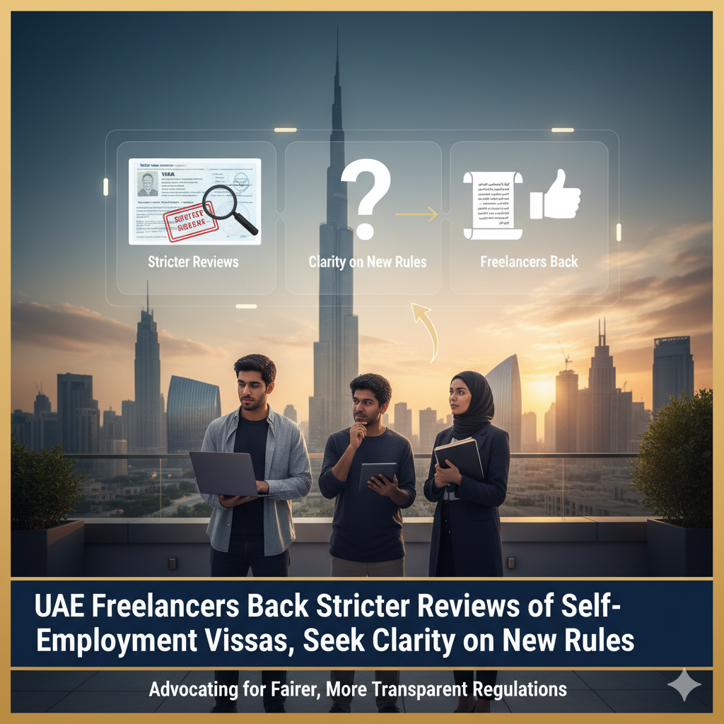 UAE Freelancers Back Stricter Reviews of Self-Employment Visas, Seek Clarity on New Rules